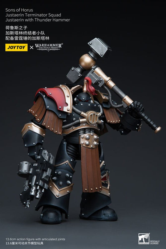 Warhammer The Horus Heresy Actionfigur 1/18 Sons of Horus Justaerin Terminator Squad Justaerin with Thunder Hammer 12 cm