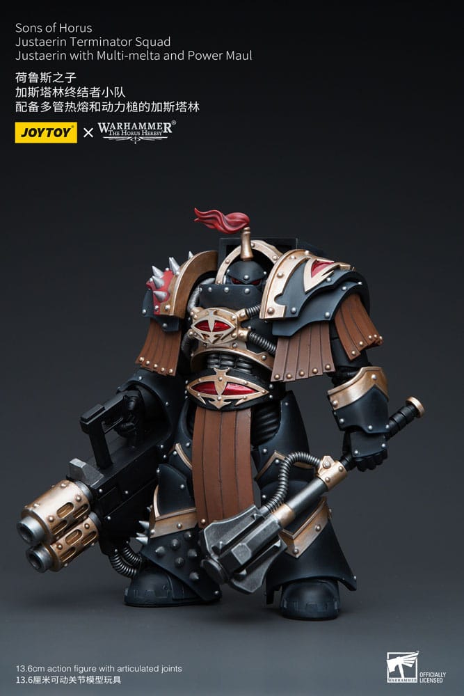 Warhammer The Horus Heresy Actionfigur 1/18 Sons of Horus Justaerin Terminator Squad Justaerin with Multi-melta and Power MauL 12 cm