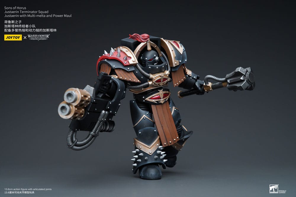 Warhammer The Horus Heresy Actionfigur 1/18 Sons of Horus Justaerin Terminator Squad Justaerin with Multi-melta and Power MauL 12 cm