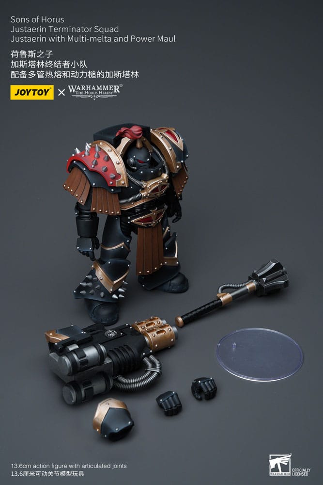 Warhammer The Horus Heresy Actionfigur 1/18 Sons of Horus Justaerin Terminator Squad Justaerin with Multi-melta and Power MauL 12 cm