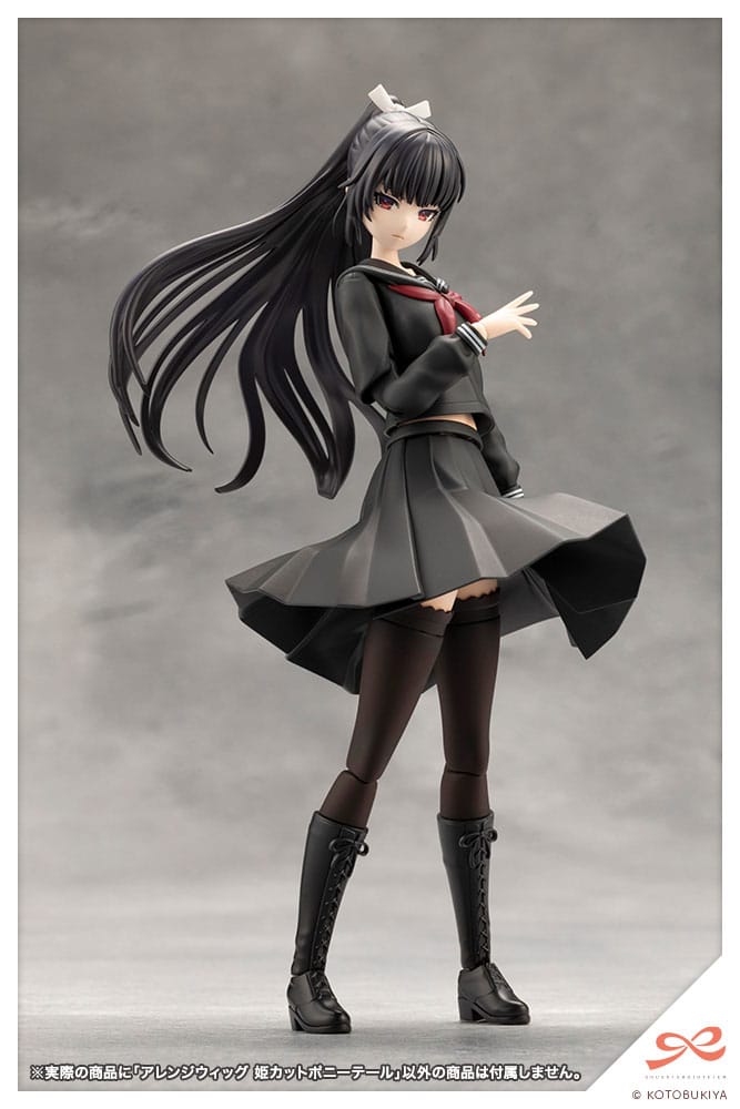Sousai Shojo Teien Zubehör Set für Actionfiguren Arranged Wigs Hime Cut Pony Tail