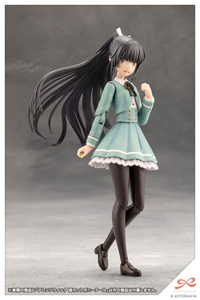 Sousai Shojo Teien Zubehör Set für Actionfiguren Arranged Wigs Hime Cut Pony Tail