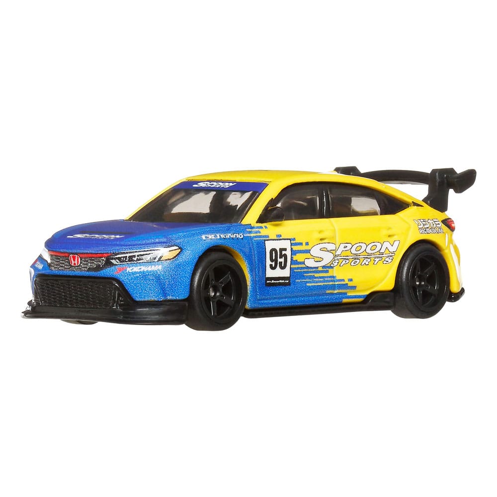 Hot Wheels Premium Car Culture Diecast Modellautos 2er-Pack 1/64 '99 Honda Civic Type R (EK9) & Honda Civic Type R
