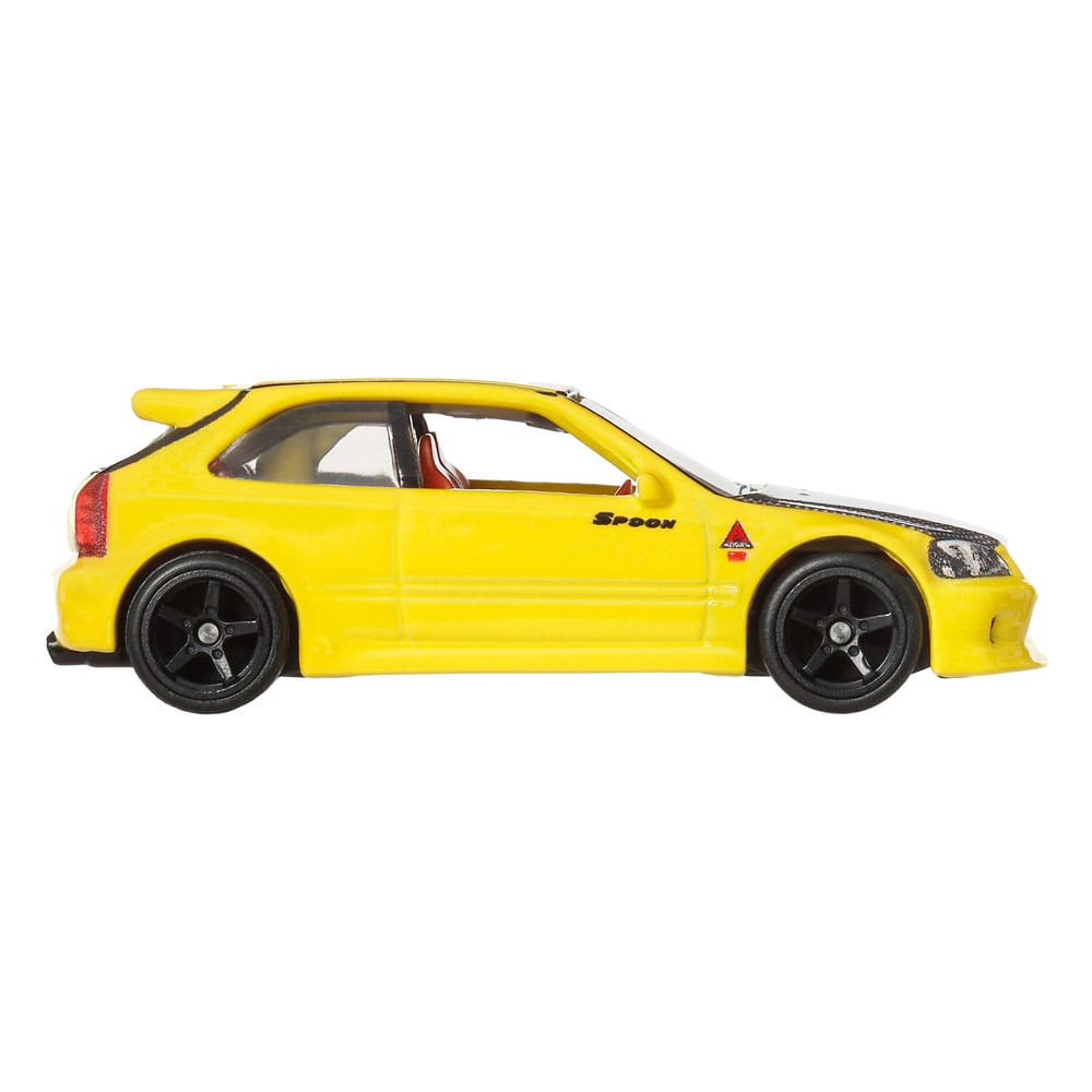 Hot Wheels Premium Car Culture Diecast Modellautos 2er-Pack 1/64 '99 Honda Civic Type R (EK9) & Honda Civic Type R