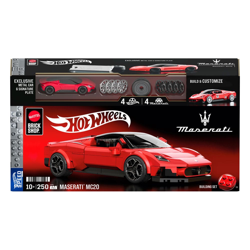 Mattel Brick Shop Hot Wheels Speed Series Bauset 1/32 Maserati MC20