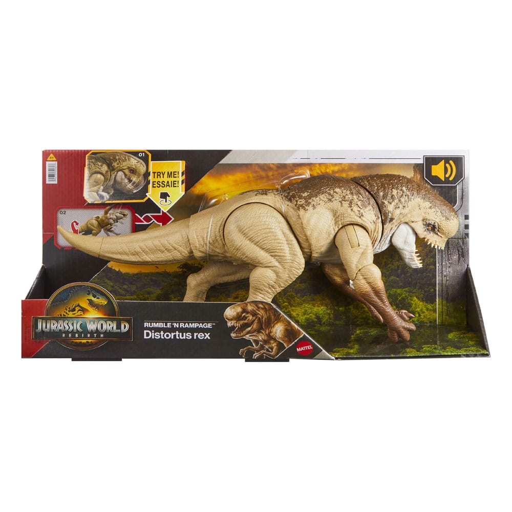 Jurassic World: Rebirth Actionfigur Rumble N Rampage Distortus Rex