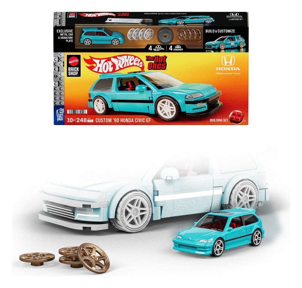 Hot Wheels Speed Series Mattel Brick Shop Bauset 1/32 Custom ’90 Honda Civic EF