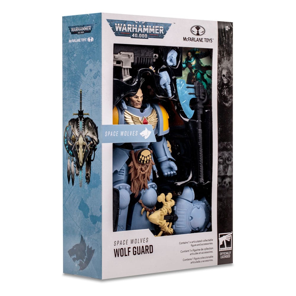 Warhammer 40k Actionfigur Space Wolves Wolf Guard 18 cm