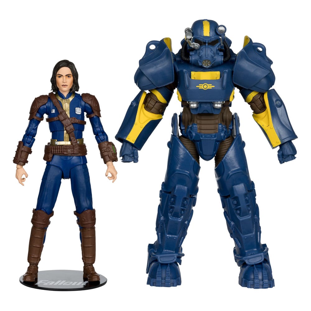 Fallout 4 Statuen 2er-Pack T-60 Vault Tec & Sole Survivor 18 cm