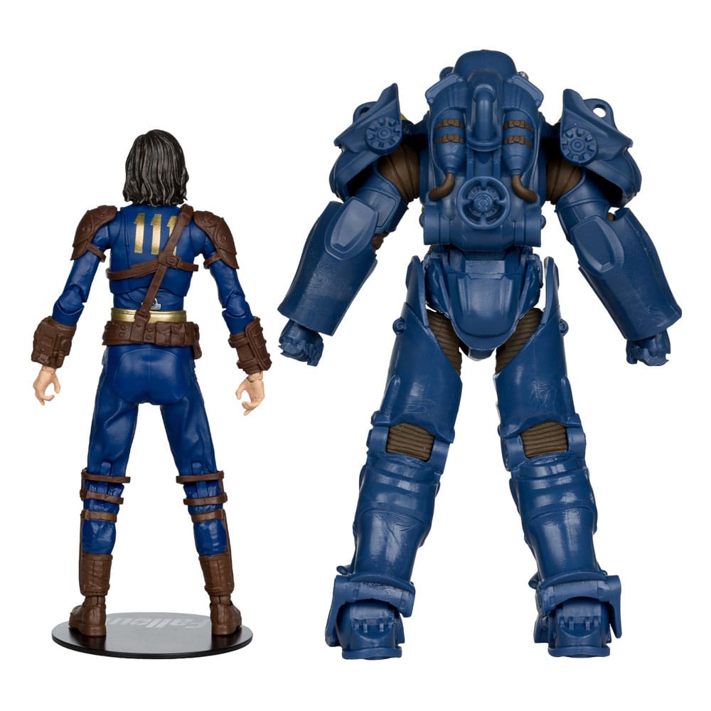 Fallout 4 Statuen 2er-Pack T-60 Vault Tec & Sole Survivor 18 cm