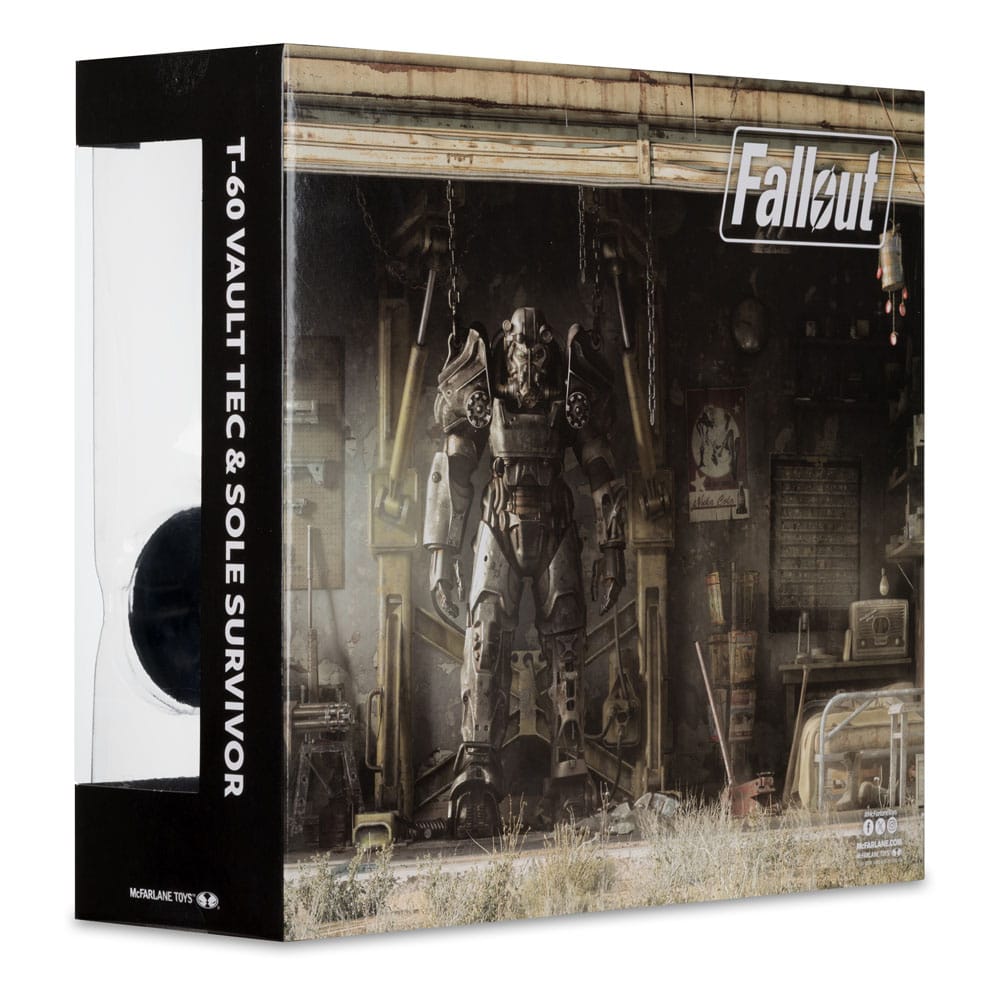 Fallout 4 Statuen 2er-Pack T-60 Vault Tec & Sole Survivor 18 cm