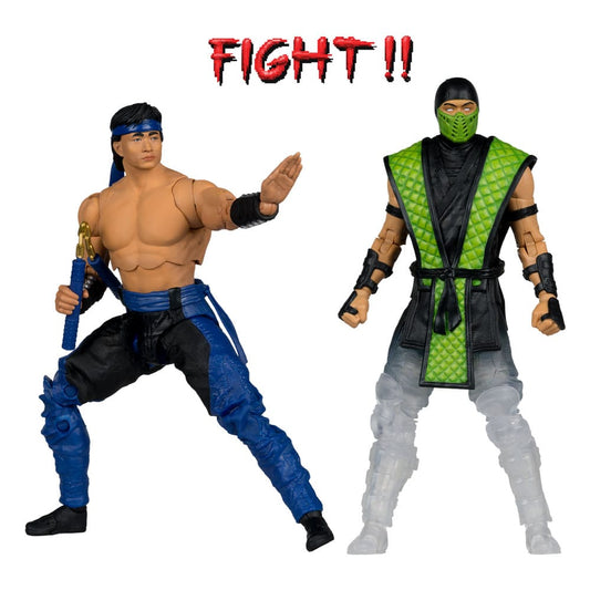 Mortal Kombat Actionfiguren 2er-Pack Liu Kang vs. Reptile (Klassics) 18 cm