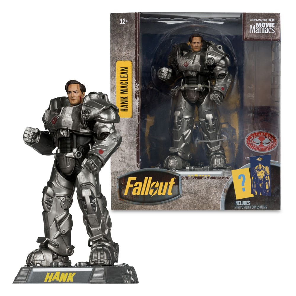 Fallout Movie Maniacs Actionfigur Hank Maclean (Season 2) (Red Platinum Edition) 17 cm