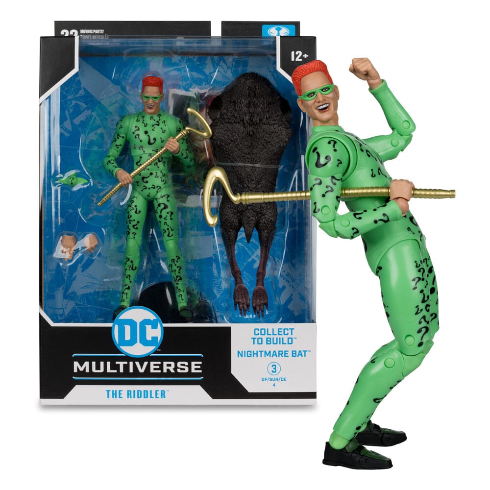 DC Build A Megafig Actionfigur Batman Forever The Riddler (Gold Label) 18 cm