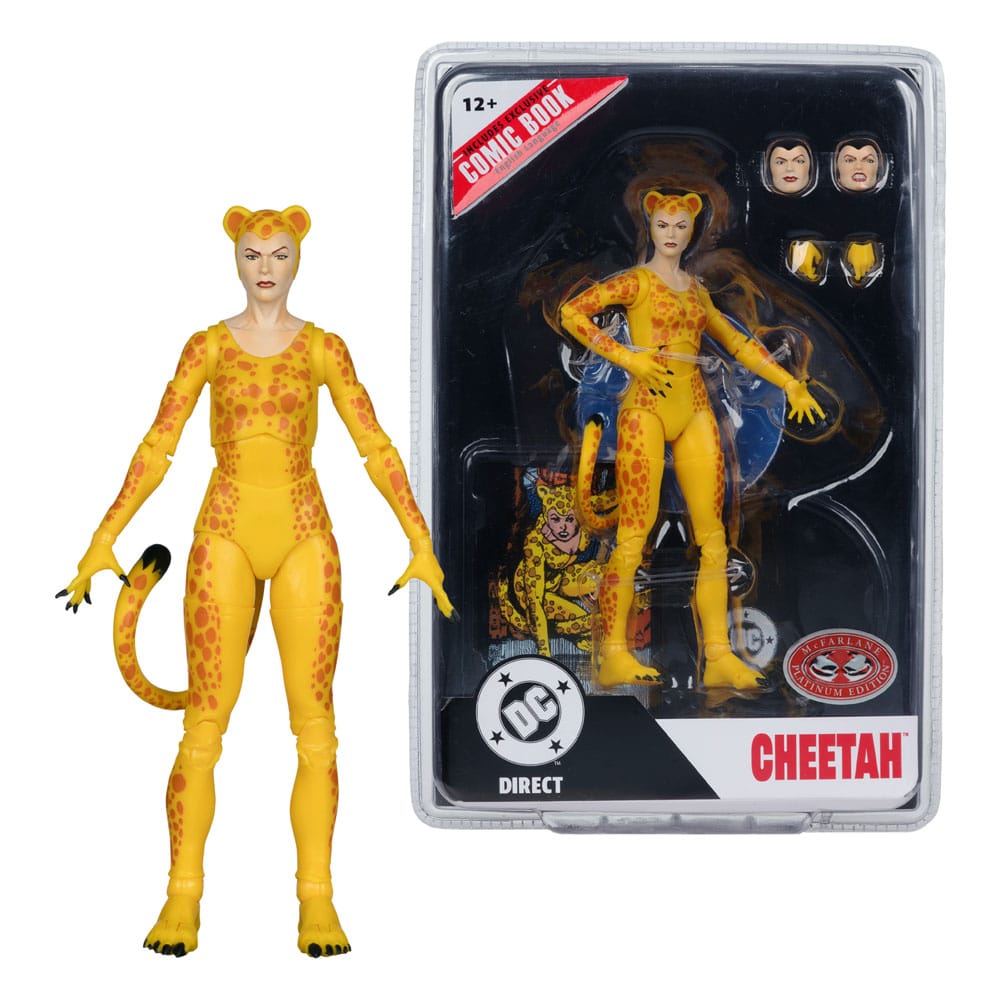 DC Direct Page Punchers Actionfigur Cheetah (Crisis on Infinite Earths) (Red Platinum Edition) 17 cm