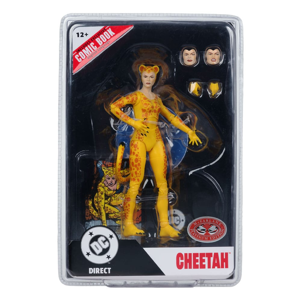 DC Direct Page Punchers Actionfigur Cheetah (Crisis on Infinite Earths) (Red Platinum Edition) 17 cm