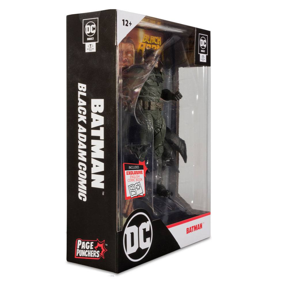 DC Black Adam Page Punchers Actionfigur & Comic Batman 18 cm