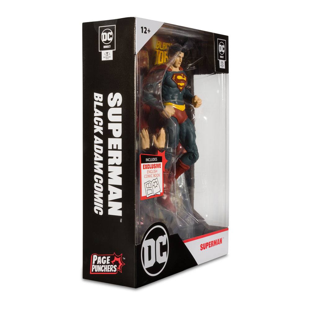 DC Black Adam Page Punchers Actionfigur & Comic Superman 18 cm