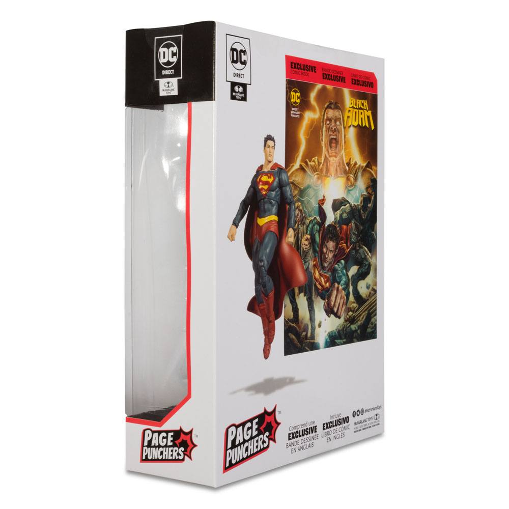 DC Black Adam Page Punchers Actionfigur & Comic Superman 18 cm