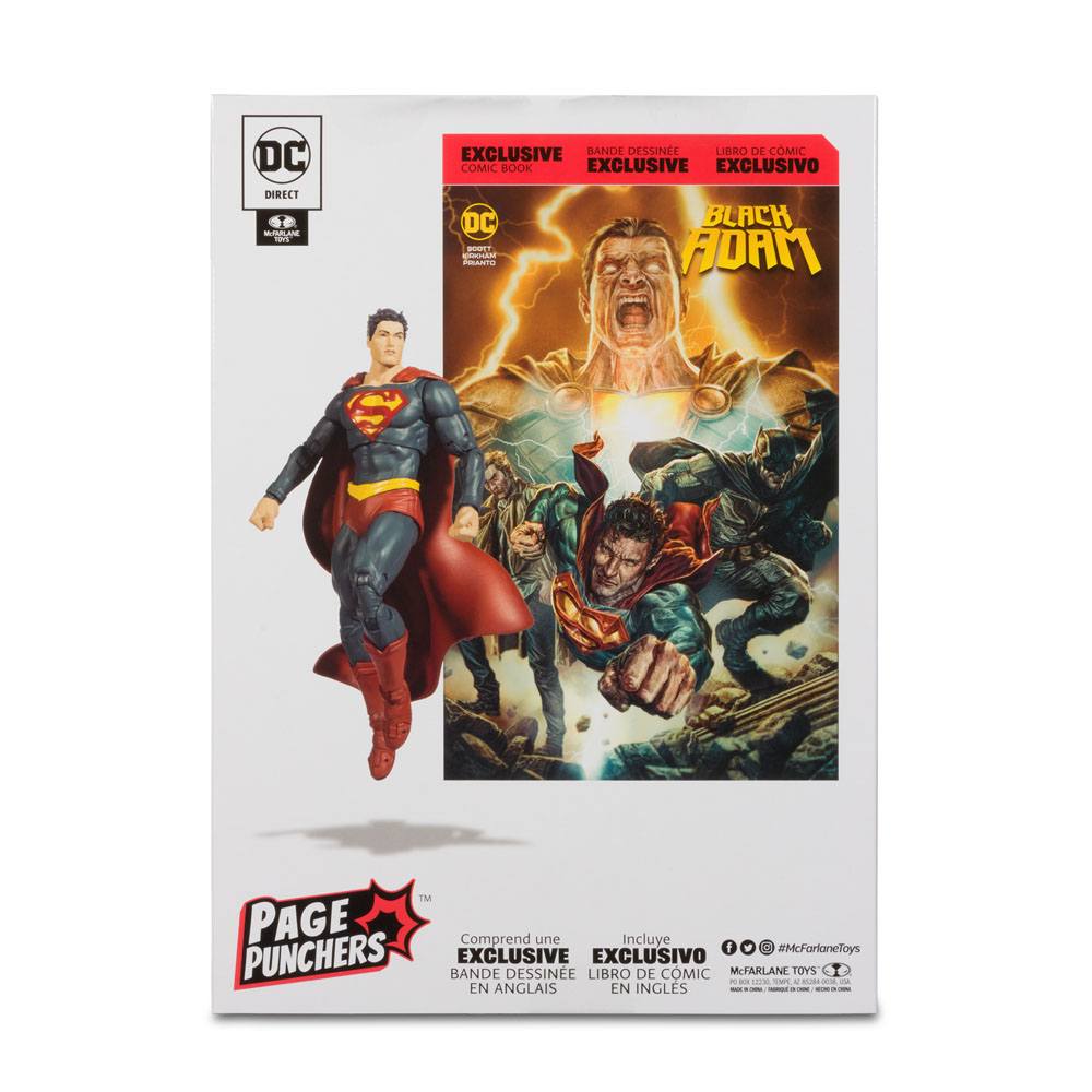 DC Black Adam Page Punchers Actionfigur & Comic Superman 18 cm
