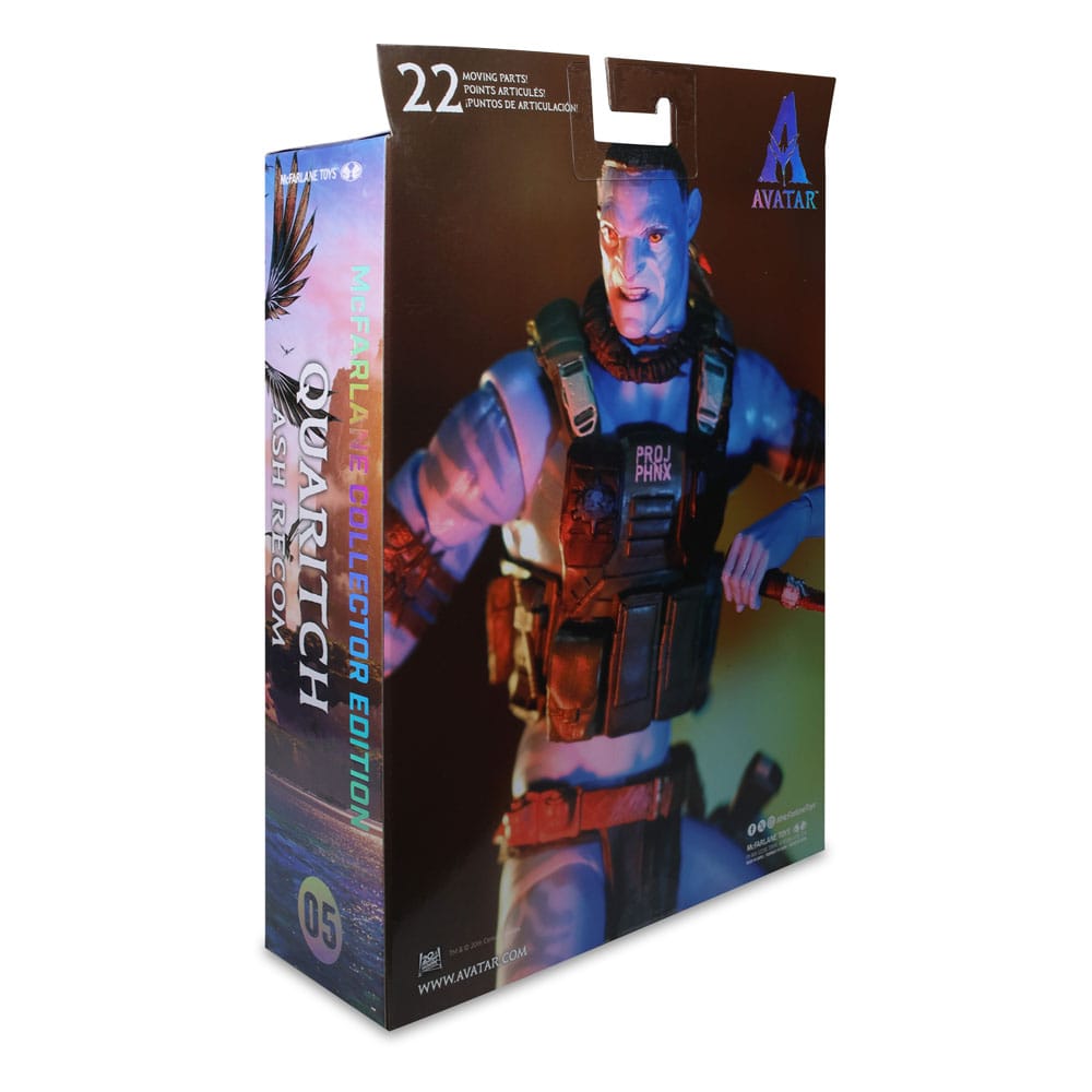 Avatar: Fire and Ash Actionfigur Quaritch (Ash Recom) (Gold Label) 18 cm