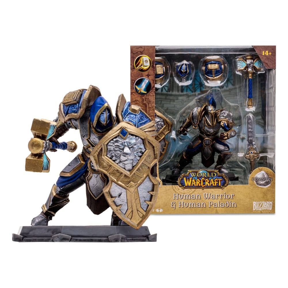 World of Warcraft Actionfigur Human: Paladin / Warrior 15 cm
