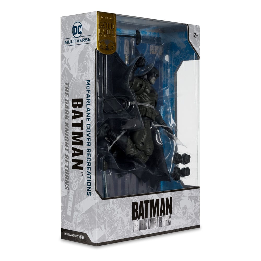 DC Multiverse McFarlane Cover Recreations Actionfigur Batman (Batman: The Dark Knight Returns #1) (Gold Label) 18 cm