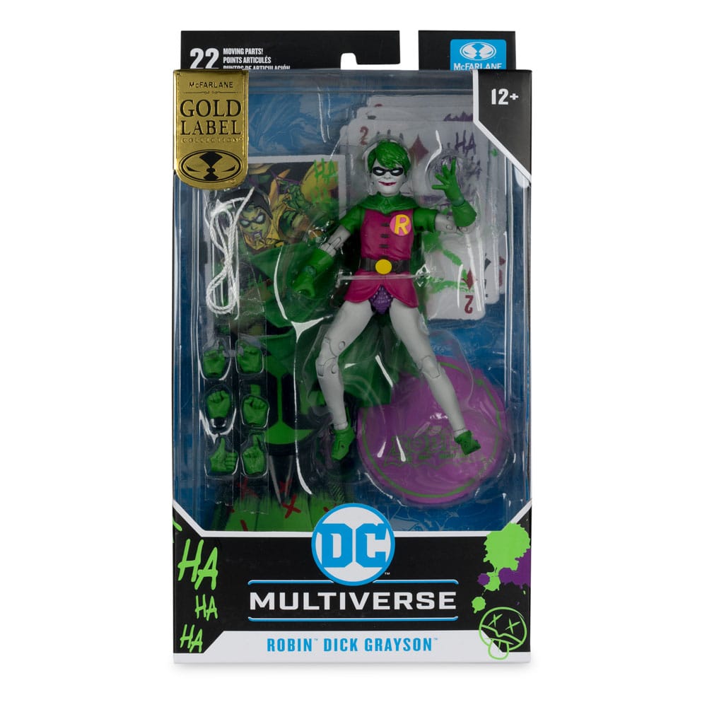 DC Rebirth DC Multiverse Actionfigur Robin (Dick Grayson) (Jokerized) (Gold Label) 18 cm