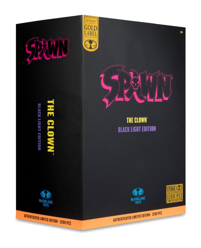 Spawn Actionfigur The Clown (Black Light Edition) (Gold Label) 30 cm