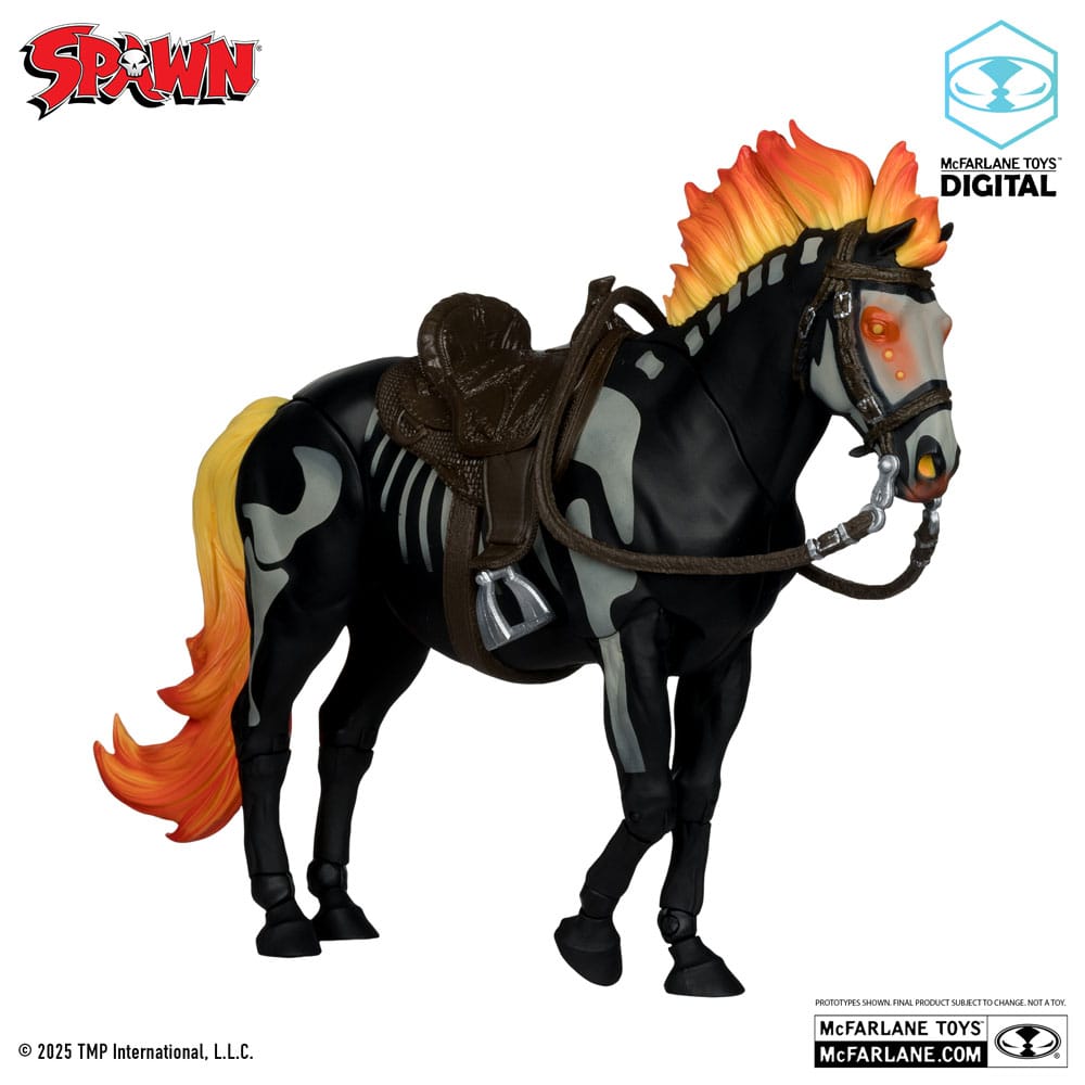 Spawn Actionfigur Bloodaxe mit Pferd (Spawn: The Dark Ages) (McFarlane Toys 30th Anniversary) (Gold Label) 18 cm