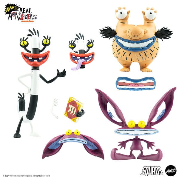 Aaahh!!! Monster PVC Figuren 3er-Pack Ickis, Oblina & Krumm
