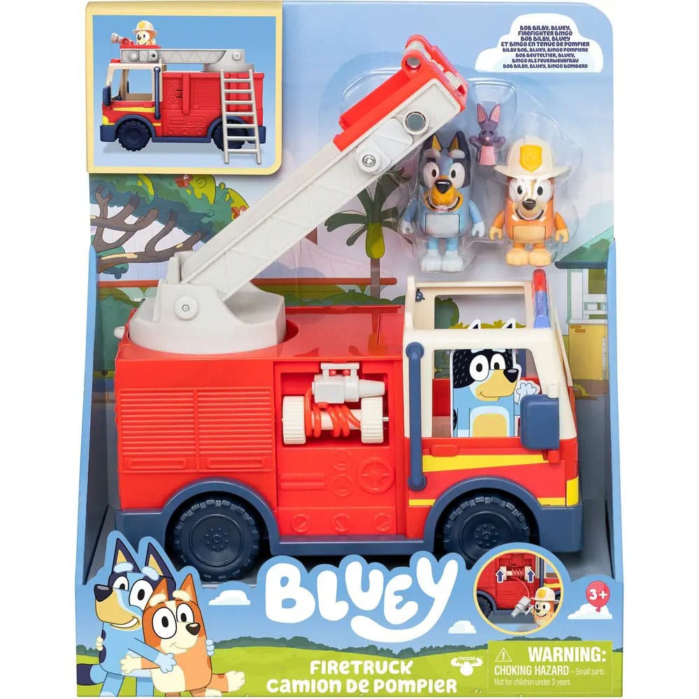 Bluey Minifiguren Spielset Bluey Feuerwehrwagen