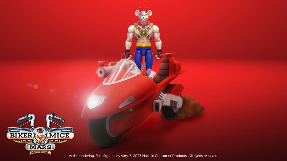 Biker Mice From Mars Fahrzeug Vinnie's Radical Rocket Sled 25 cm