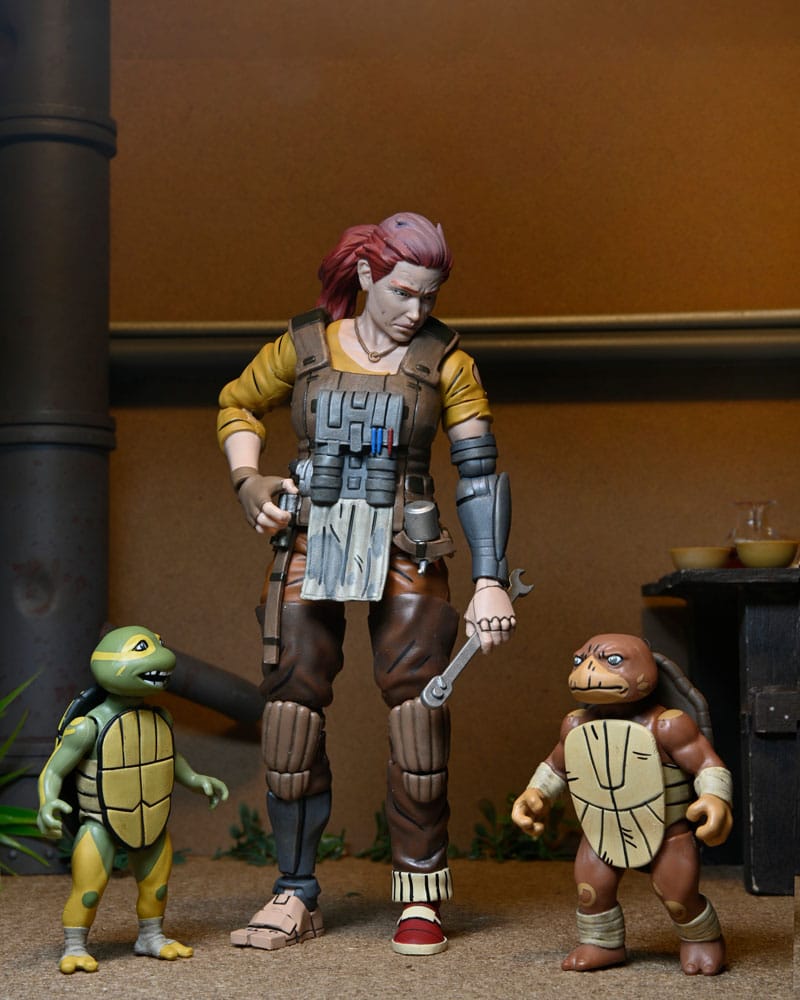 Teenage Mutant Ninja Turtles (The Last Ronin The Lost Years) Actionfigur Grammy April with Baby Yi & Moja 18 cm
