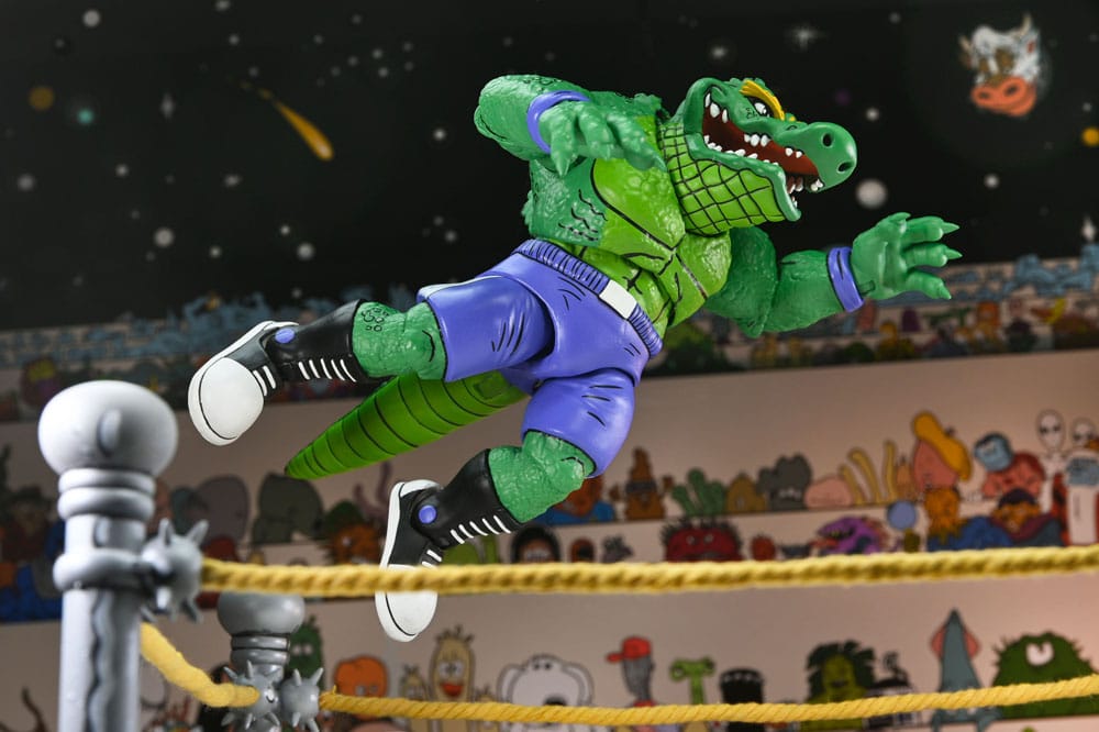 Teenage Mutant Ninja Turtles (Archie Comics) Actionfigur Stump Wrestling Leatherhead 18 cm