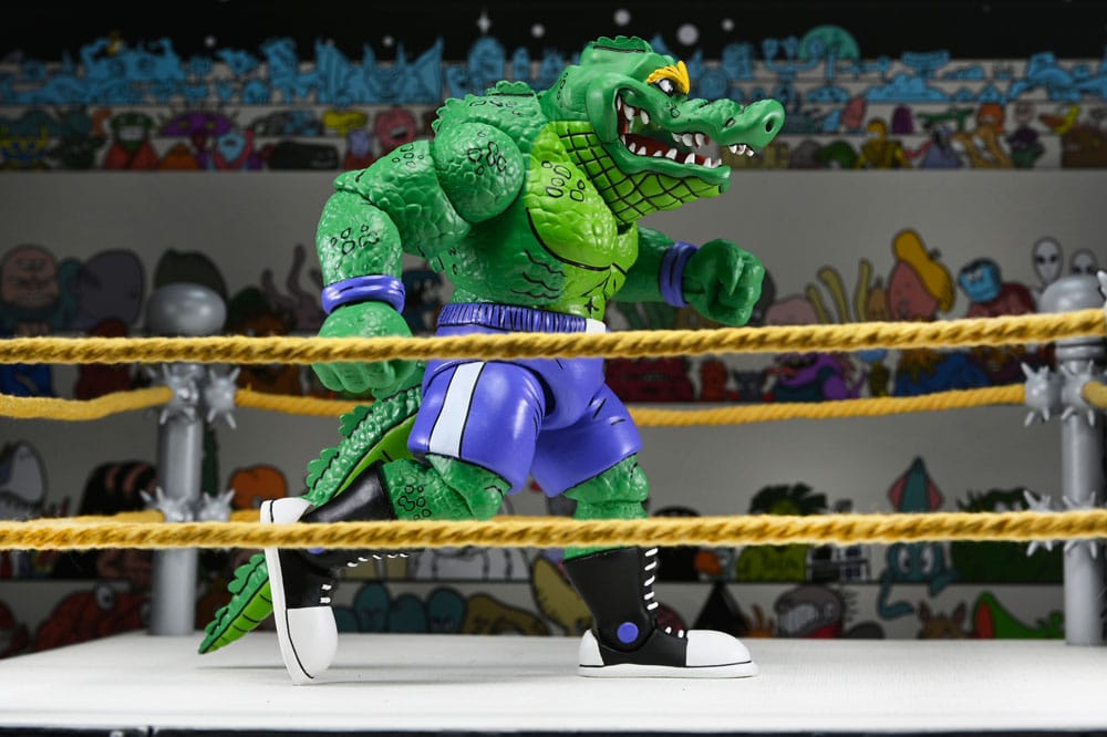 Teenage Mutant Ninja Turtles (Archie Comics) Actionfigur Stump Wrestling Leatherhead 18 cm