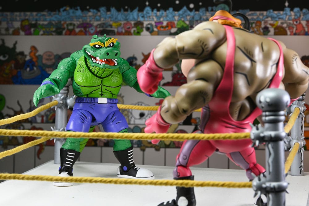 Teenage Mutant Ninja Turtles (Archie Comics) Actionfigur Stump Wrestling Leatherhead 18 cm
