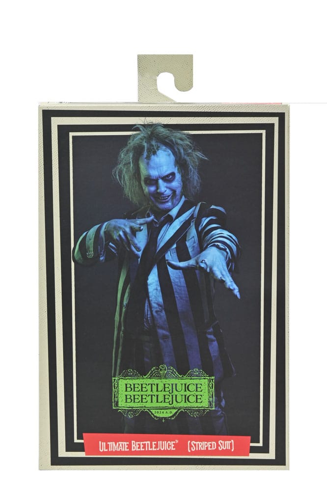 Beetlejuice Beetlejuice Actionfigur 7 Scale Ultimate Striped Suit Beetlejuice 18 cm