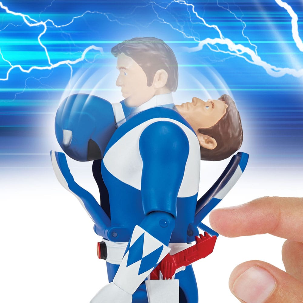 Power Rangers Actionfigur Auto-Morphin Blue Ranger 12 cm