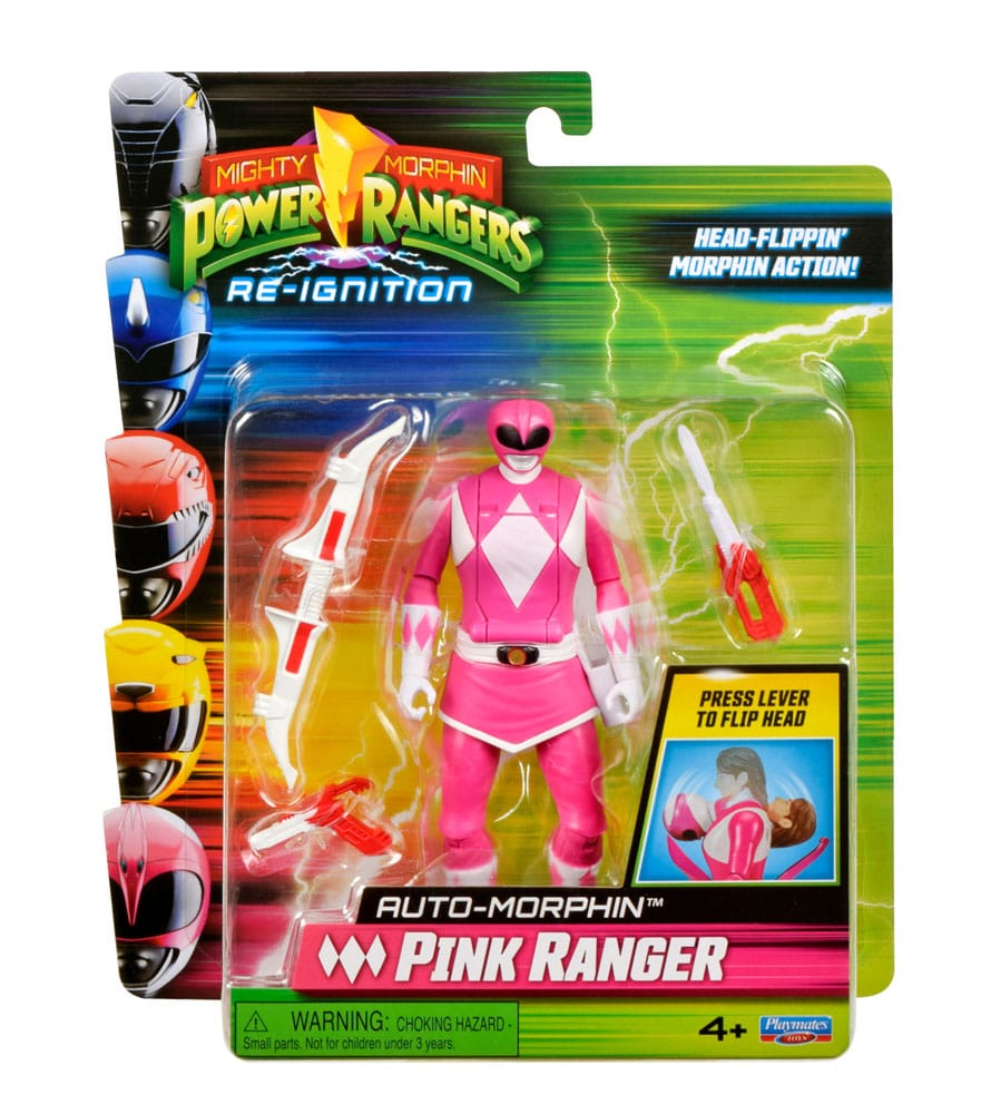 Power Rangers Actionfigur Auto-Morphin Pink Ranger 12 cm