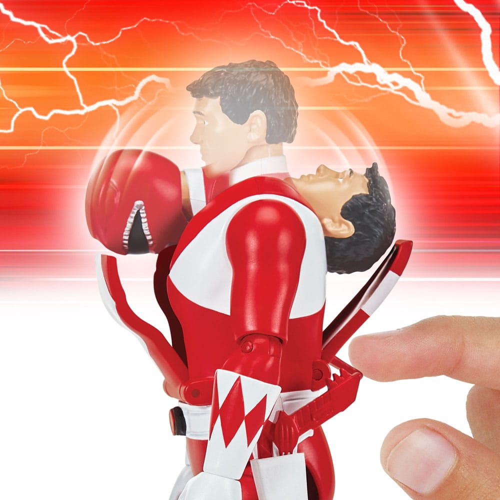 Power Rangers Actionfigur Auto-Morphin Red Ranger 12 cm
