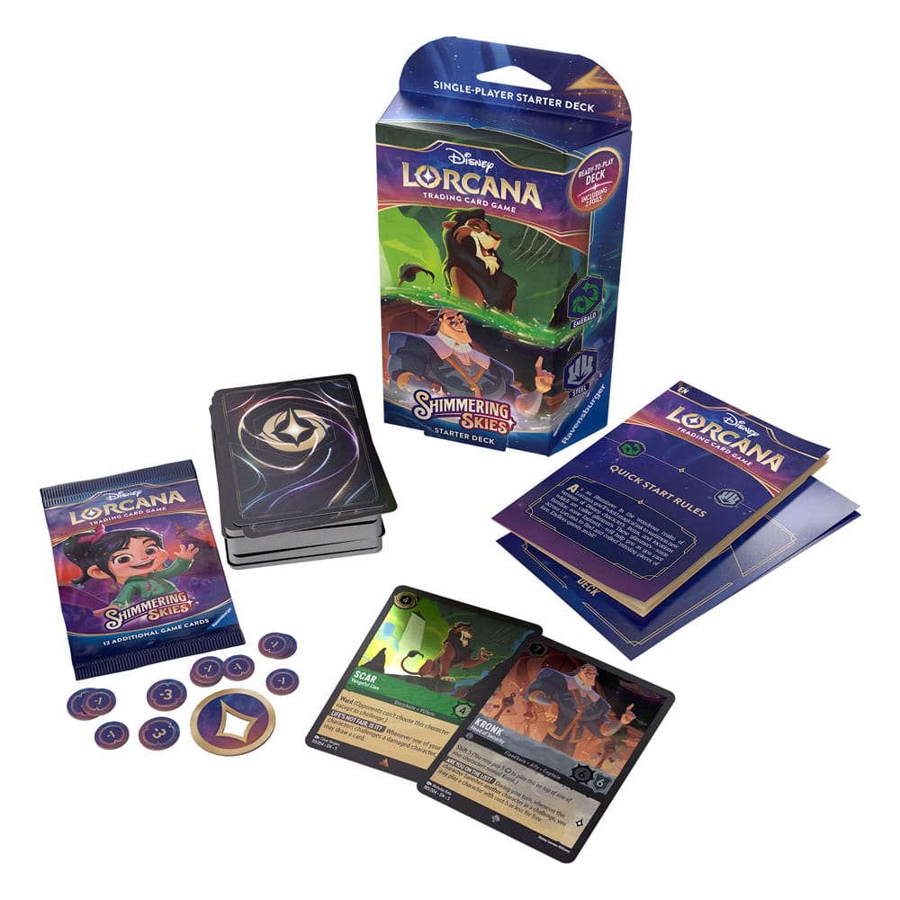 Disney Lorcana TCG Shimmering Skies Starter Decks Display (8) *Englische Edition*