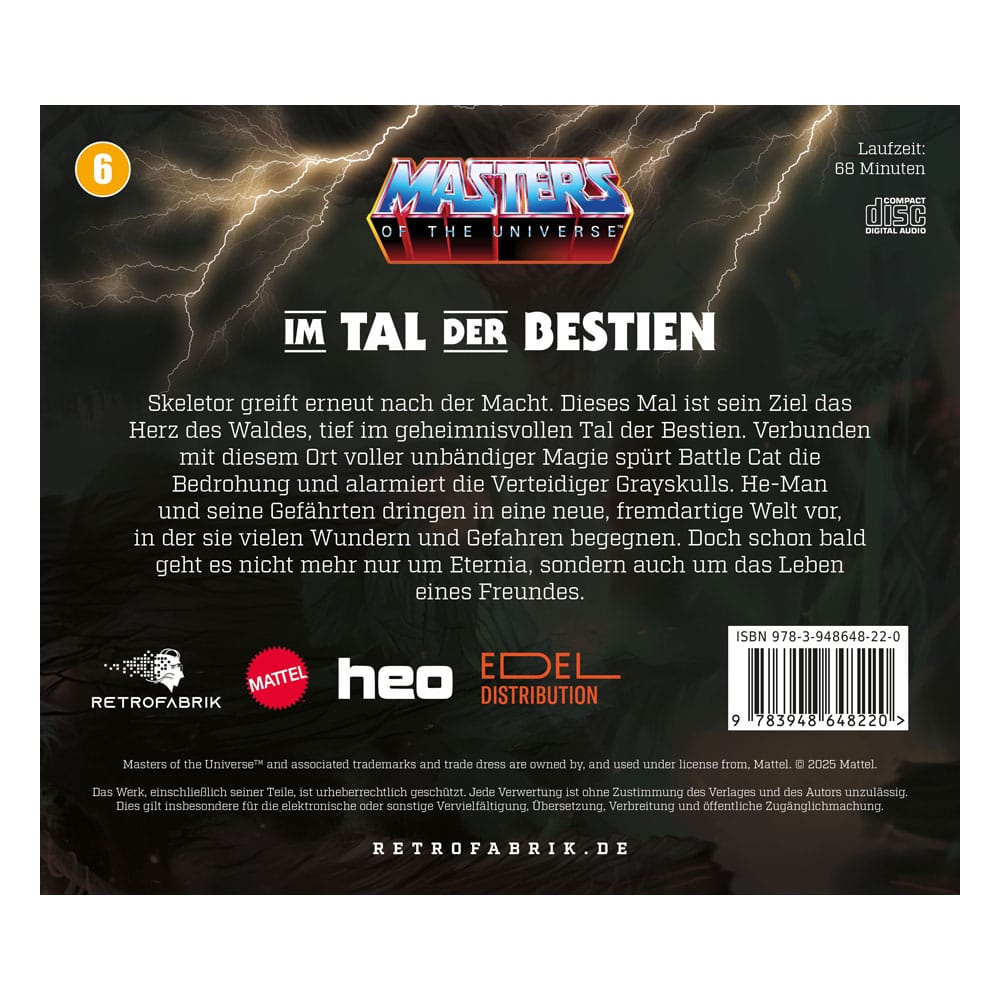 Masters of the Universe Hörspiel-CD Folge 6: Im Tal der Bestien *Deutsche Version*