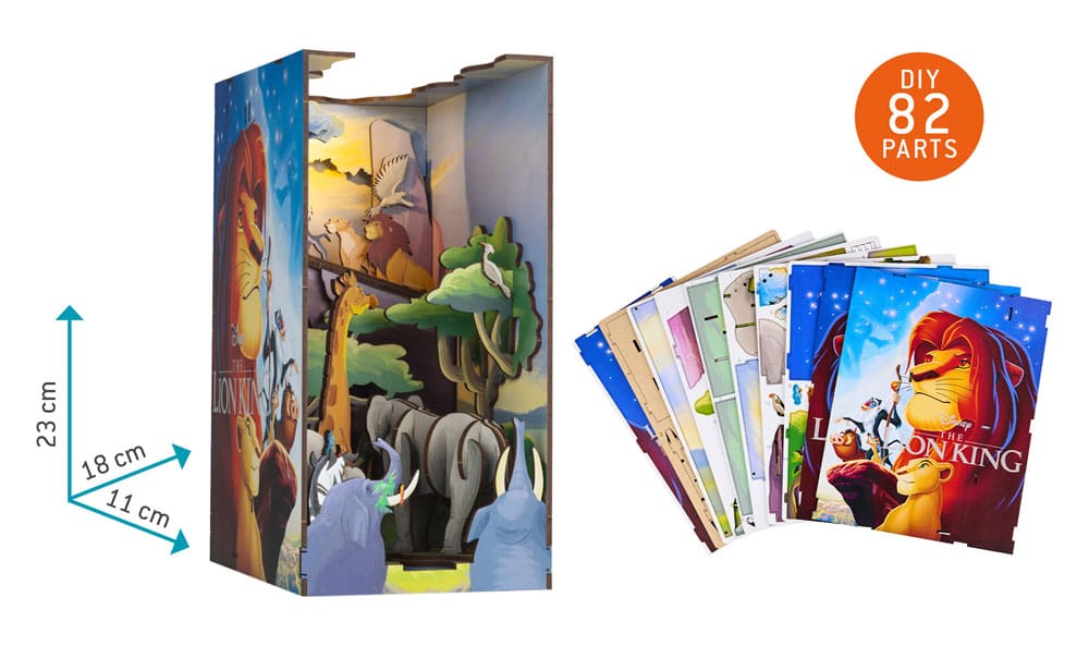 Disney Tiny Adventures Book Nook Mini-Diorama Der König der Löwen 23 cm