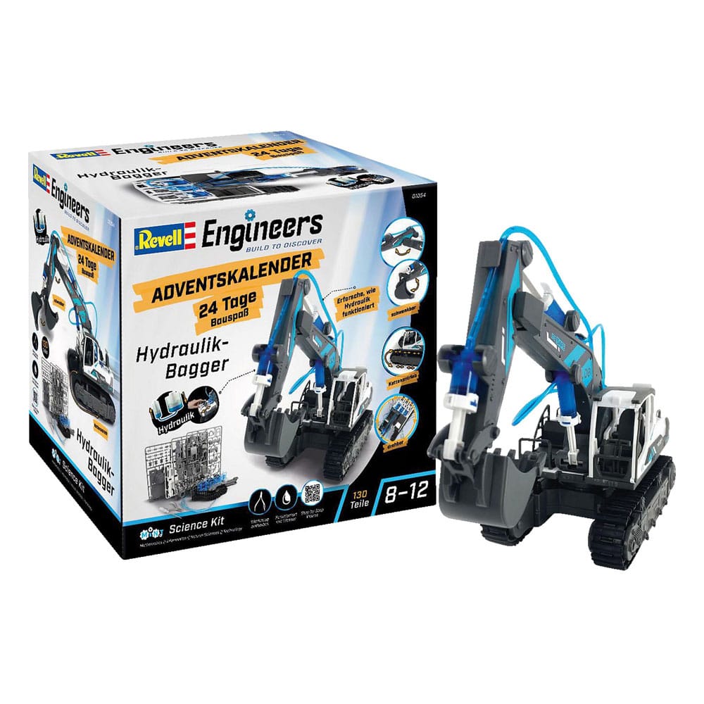 Revell Engineers Adventskalender Hydraulik-Bagger Modellbausatz