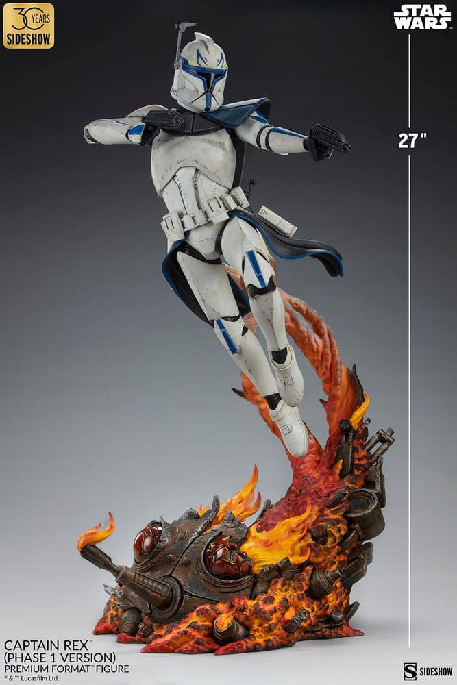 Star Wars Premium Format Figur Captain Rex (Phase 1 Version) Sideshow Exclusive 68 cm