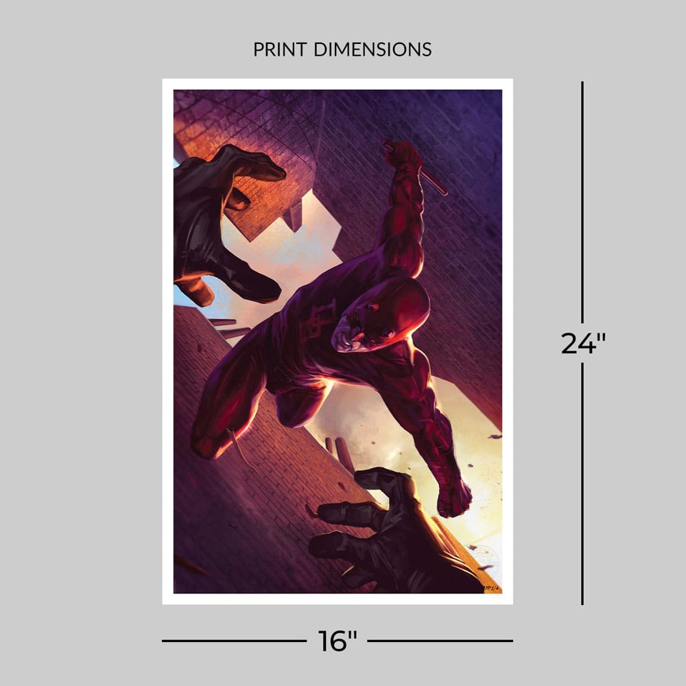 Marvel Kunstdruck Daredevil: The Man Without Fear 60 x 41 cm - ungerahmt