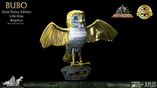 Kampf der Titanen Statue Ray Harryhausens Bubo Gold Patina Edition Normal Ver. 34 cm