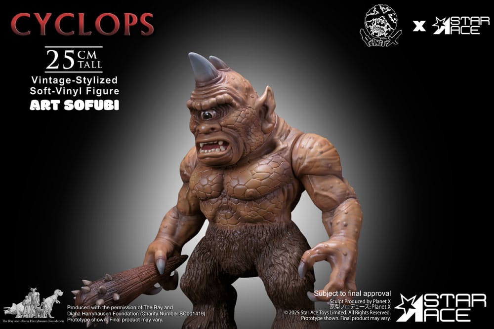 Ray Harryhausen Soft Vinyl Statue Cyclops (Vintage-Style) 25 cm