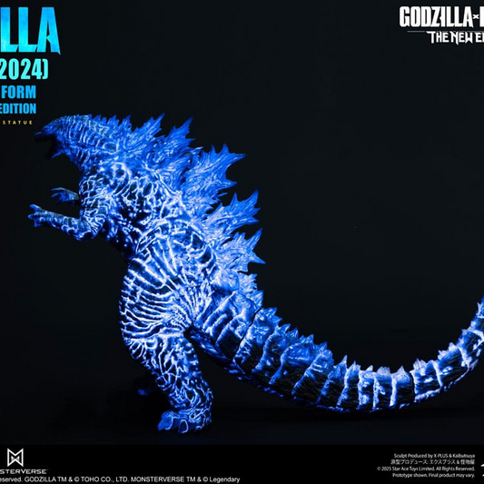Godzilla vs. Kong: The New Empire Soft Vinyl Statue Godzilla (2024) Evolved Blue Edition 28 cm